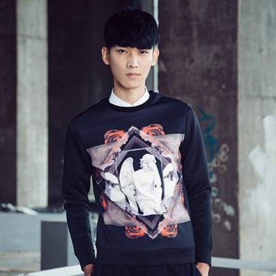 冬季街头取经 看各路潮男施展吸睛大法