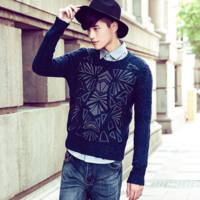 冬季街头取经 看各路潮男施展吸睛大法