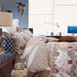 这样的四件套 睡得香甜