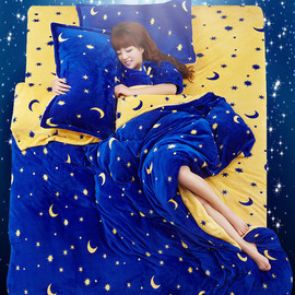 这样的四件套 睡得香甜