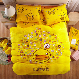 这样的四件套 睡得香甜