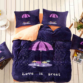 这样的四件套 睡得香甜