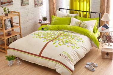 这样的四件套 睡得香甜