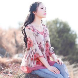 不用减膘，复古喇叭袖让你仙美又显瘦！