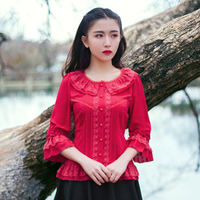 不用减膘，复古喇叭袖让你仙美又显瘦！